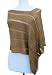 Handmade Lightweight Poncho Petite Size - Golden Caramel (Crocheted Border)