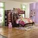 Twin Over Full Loft Bed in Merlot