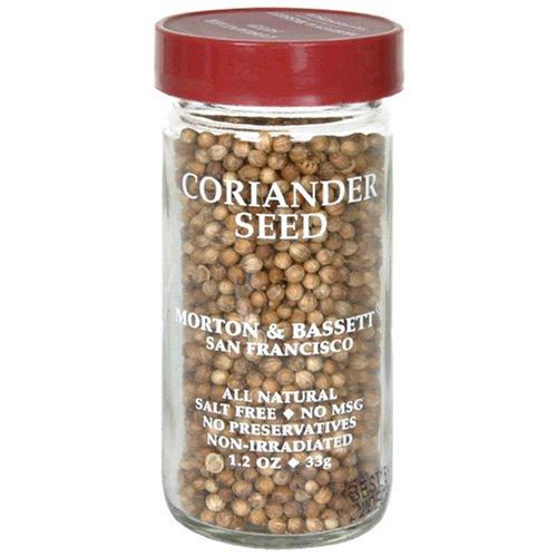 Morton & Bassett Coriandor Seeds, 1.2-Ounce Jars (Pack of 3)