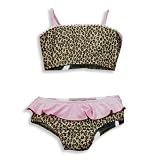 Cruz - Toddler Girls Leopard Bikini, Brown, Pink