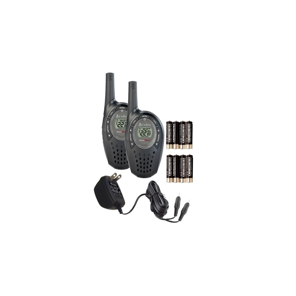 Cobra microTALK CXT90 18 Mile 22 Channel FRS/GMRS Two Way Radio (Black