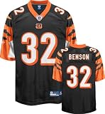 Cedric Benson Black Reebok NFL Replica Cincinnati Bengals Youth Jersey