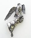 Falcon On Glove Pin Badge