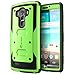 LG G4 Case, Heave Duty Slim Protection i-Blason Armorbox Dual Layer Hybrid Full-Body Protective Case with Front Cover and Built-in Screen Protector Resistant Bumpers Cover 2015 Release (Green)