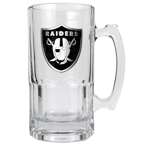 Oakland Raiders NFL 32oz Beer Mug Glass