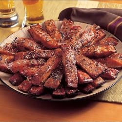 SeaBear BeerGarden Smoked Salmon Strips - Six 4 Oz Pouches
