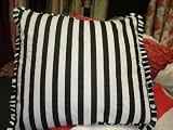 Black & White Euro 2 Pcs Pillow Case Set