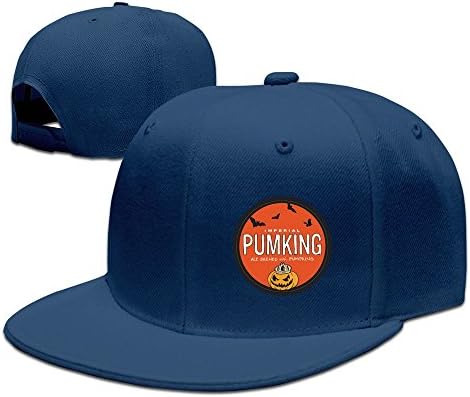 Cool Imperial Pumpkin Southern Tier Snapback Flat Baseball Cap Navy