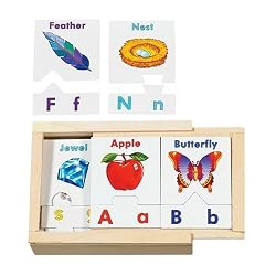 Melissa & Doug Alphabet Teaching Puzzle Cards