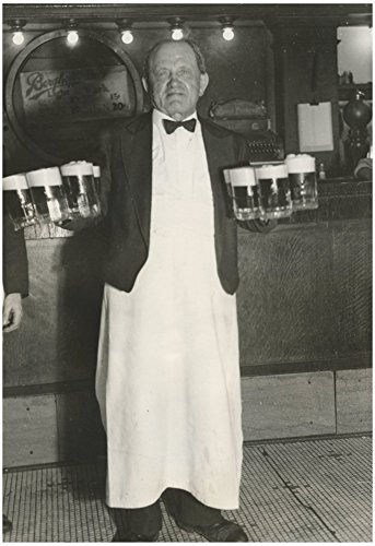 Man With Beers 1933 Archival Photo Poster Print 13 x 19in