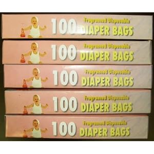 Fragranced Disposable Diaper Bags 500 pieces