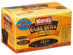 Nana's No Gluten Fudge Cookie Bites, 5-Ounce Boxes (Pack of 12)