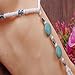 Susenstone®Turquoise Beads Beaded stretch Barefoot Sandal Foot Jewelry Anklet Chain