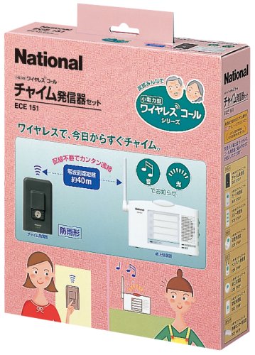 Cover image : Panasonic 小電力型ワイヤレスコール チャイム発信器セット ECE151