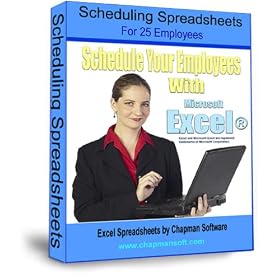 Scheduling Spreadsheets for 25 Employees