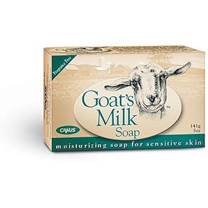 Canus Goat\'s Milk Bar Soap, Fragrance Free (5 Ounces)