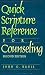 Quick Scripture Reference for Counseling
