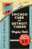 1935 World Series Detroit Tigers vs Chicago Cubs Poster