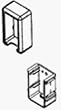 Genova Building Products DW150 Square Rail Bracket Kit