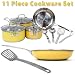 Kitchen & Housewares : Roy Yamaguchi 11-piece Stainless Steel Cookware Set - Yellow
