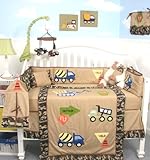 SoHo Camouflage Trucks Baby Crib Nursery Bedding Set 13 pcs included Diaper Bag with Changing Pad & Bottle Case