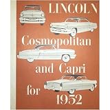 1952 LINCOLN CAPRI COSMOPOLITAN Sales Brochure by Lincoln
