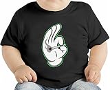 Dope Mickey Hands Smoking Joint オーガニックベビーTシャツ 12 - 18 Months