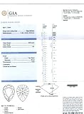 Certified Diamond (Pear, Fair cut, 5.02 carats, I color, SI1 clarity)