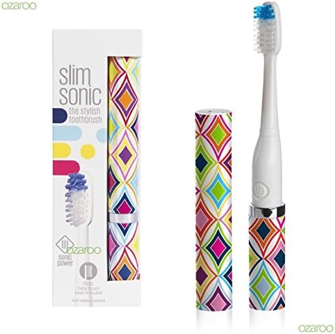 Slim Sonic Battery Powered Worldwide Travel Power Vibrating Toothbrush, Crawford_Nuttakang shop.