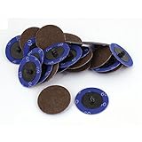 uxcell サンディングディスク　布研磨剤　プラスチック　バラブラウン　サンダー用　60グリットサンドペーパー　40個入