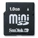 SanDisk 1GB miniSD Card (SDSDM-1024-A10M, Retail Package)