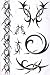 Dangerous Razor's Edge Temporary Tattoo