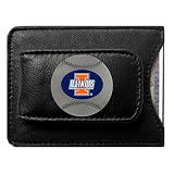 Illinois Fighting Illini NCAA Baseball Card/Money Clip Holder (Leather)