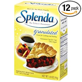 Splenda No-Calorie Sweetener, Granulated, 1.9-Ounce Boxes (Pack of 12)