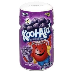 Kool-Aid Drink Mix, Sugar Sweetened Grape, 29-Ounce Container (Pack of 4)
