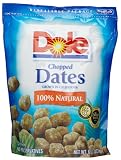 Dole Dates, Chopped, 8-Ounce Pouch (Pack of 12)