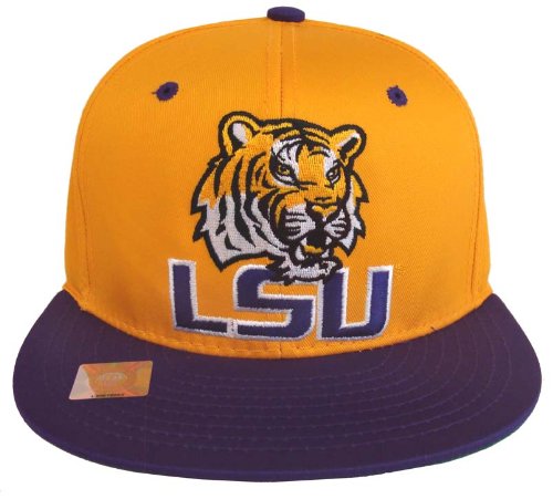 Louisiana State Tigers LSU Retro Snapback Cap Ylw Prp