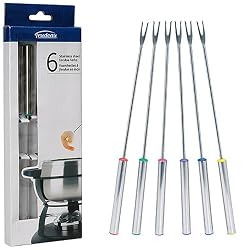 Trudeau Stainless Steel Fondue Forks, Set of 6