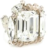 Sorrelli Snow Bunny Adjustable Cocktail Ring