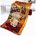 Prettystern -90cm X 90cm Jungendstil bekannte Kunstdruck Seidentuch Halstuch - Gustav Klimt - Adele Bloch-Bauer I