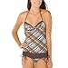 Xhilaration® Juniors Plaid Tankini Swim Top - Teal/Brown