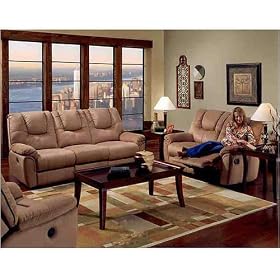 Microfiber Sofa & Reclining Loveseat