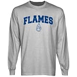 NCAA UIC Flames Ash Logo Arch Long Sleeve T-shirt