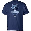 adidas Memphis Grizzlies Navy Blue Primary Logo T-shirt