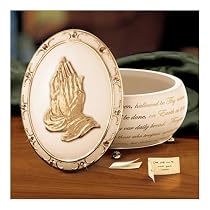 Hands Of Prayer Heirloom Porcelain Prayer Music Box