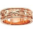 14K Rose Gold Thorns Lady's Wedding Band