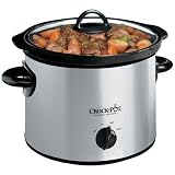 CROCK-POT SCR300-SS 3-QUART ROUND SLOW COOKER