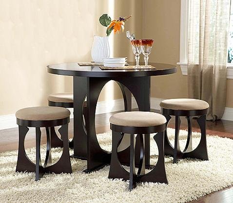 5pc Espresso Counter Height Dining Set