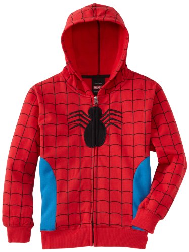 Spiderman Red Blue Costume Halloween Hoodie Sweatshirt, 8-10