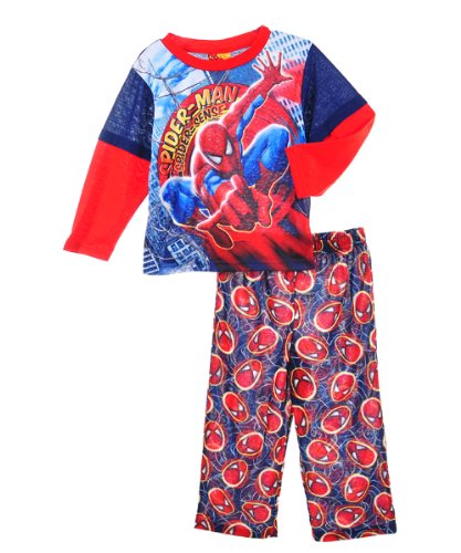 Ame Sleepwear Boys 2-7 Spiderman 2 Piece Set, Blue, 2T Ame Sleepwear Boys 2-7 Spiderman 2 Piece Set, Blue, 2T